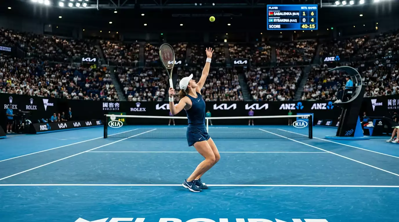 Marcador de un partido de tenis con cifras de juegos visibles